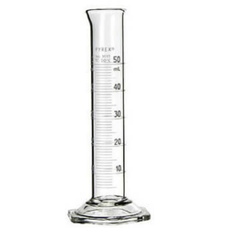 Glass Measuring Cylinder 50ml pyrex