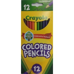 Crayola Colour Pencil Full Size 12s
