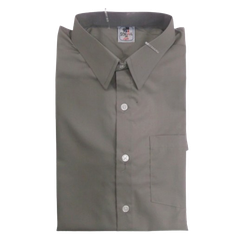 Shirt Grey Plain Short Sleeved