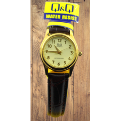 Wrist Watch Q&Q Leather Ladies