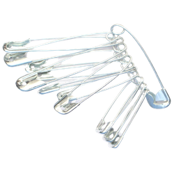 Safety Pins Silver 1/2GG