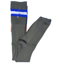 Stocking Grey Blue White Stripe