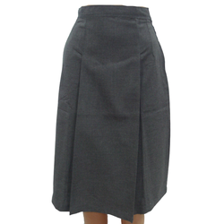 Skirt Light Grey Double pleat