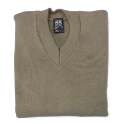 Beige Plain Pullover