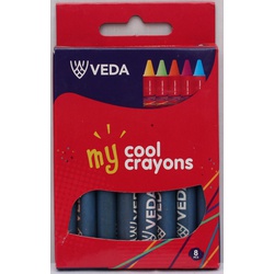 Crayons Half Size 8s-Veda