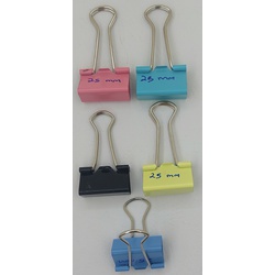 Binder Clips Coloured 25mm