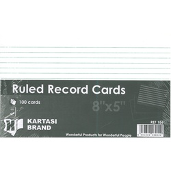 Record Cards 8x5