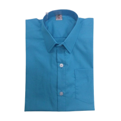 Shirt Turquoise Blue Short Sleeved