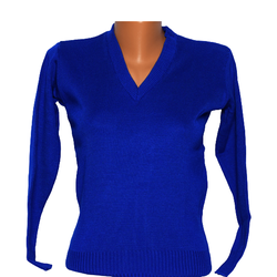 Royal Blue Plain Pullover