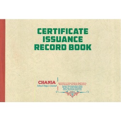 Certificate Issuance Record Book