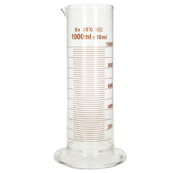 Glass Measuring Cylinder 1000ml Griffchem