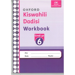 Kiswahili Dadisi workbook Grade 6 2024
