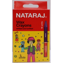 Crayons Half Size 16s-Nataraj