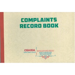 Complaints Record Book