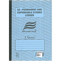 Permanent And Expendable store Ledger S2 2 Quire