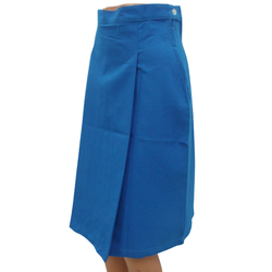 Skirt Turquoise Blue Double Pleats