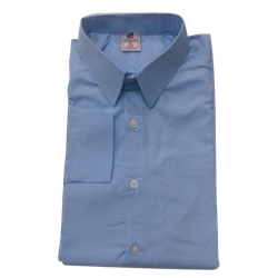 Shirt Light Blue Plain Long Sleeved