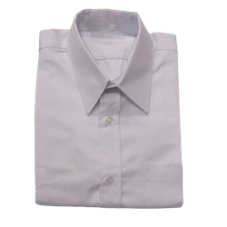 Shirt Cotton White Short Sleeved