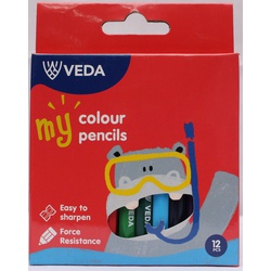 Coloured Pencils Half Size-Veda