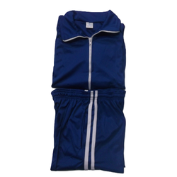 Track Suit Royal Blue White Stripes