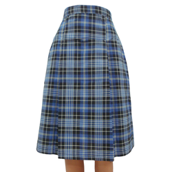 Skirt Bedi Light Blue Black Double Pleats