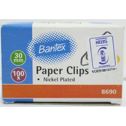 Paper Clips-30mm-Bantex