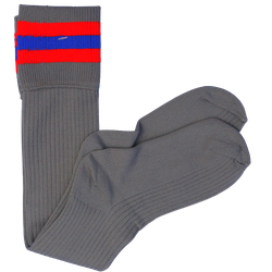 Stocking Grey Red blue Red Stripe