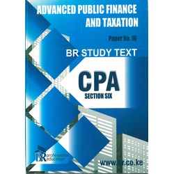 Advanced Public Finance And Taxation Paper No.16