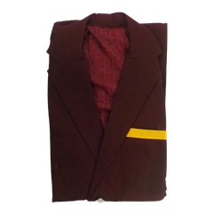 Blazer Maroon Yellow Stripe