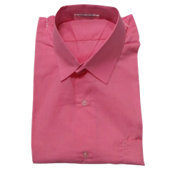 Shirt Pink Plain Short Sleeved