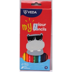 Coloured Pencils Full Size-Veda