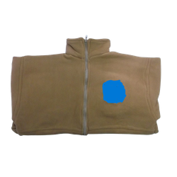 Fleece Jacket Beige With Hood