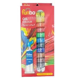 Oil Colours 12ml 12s-Funbo