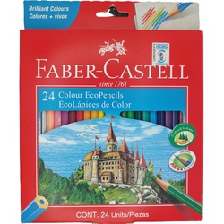 Coloured Pencils Half Size 24s-Faber