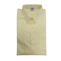 Shirt Cream Yellow Short Sleeved