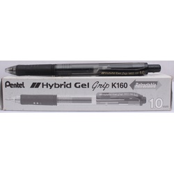 Gel Pen Black-K-160-Pentel