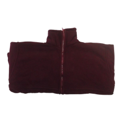 Fleece Jacket maroon Without Hood