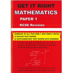 Get It Right Maths P1