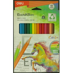 Coloured pencils Full Size 18s-Deli