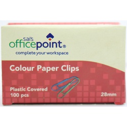 Paper Clips Coloured-28mm
