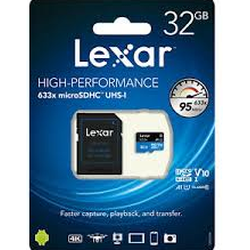 Lexar Micro SD Card 633X 32GB