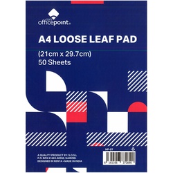 Loose Leaf Pad A4 Officepoint