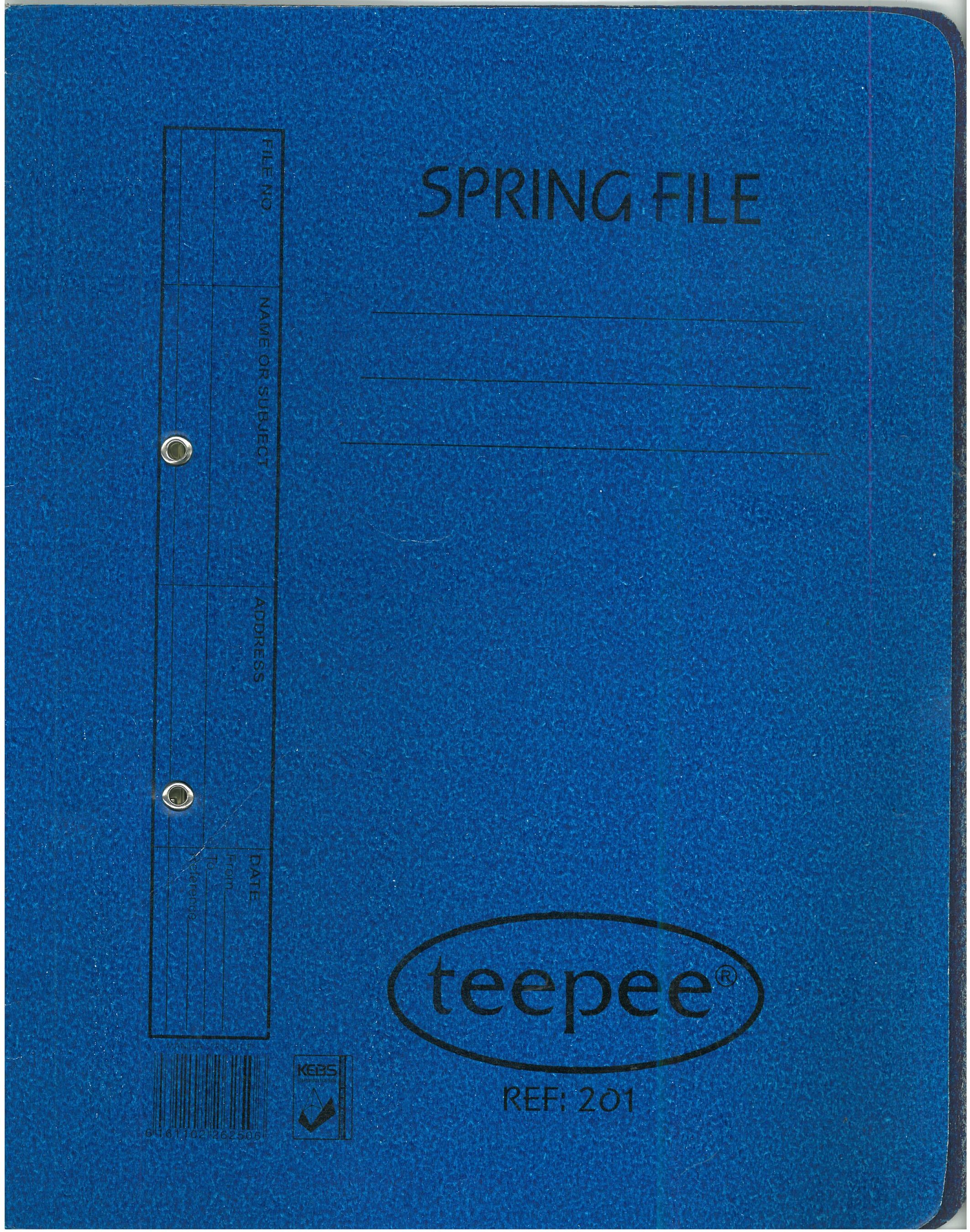 Spring File Manilla-201 Teepee | Chania School Depot
